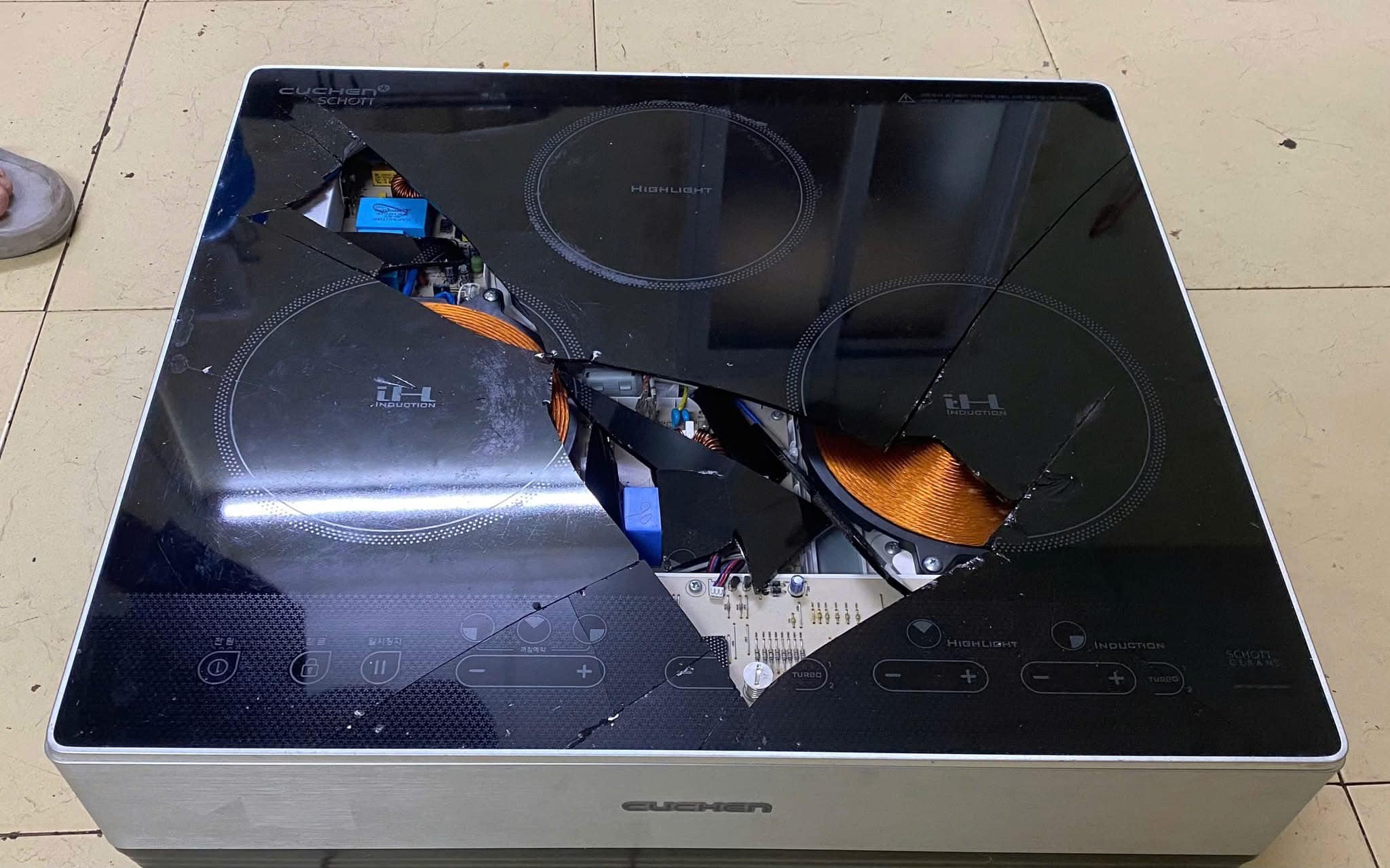 thay bếp kính bếp từ tại nhà ở Vinh chính hãng