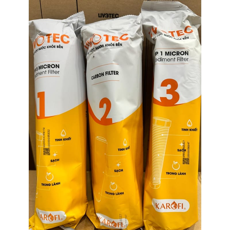 Bộ lõi lọc nước 1, 2, 3